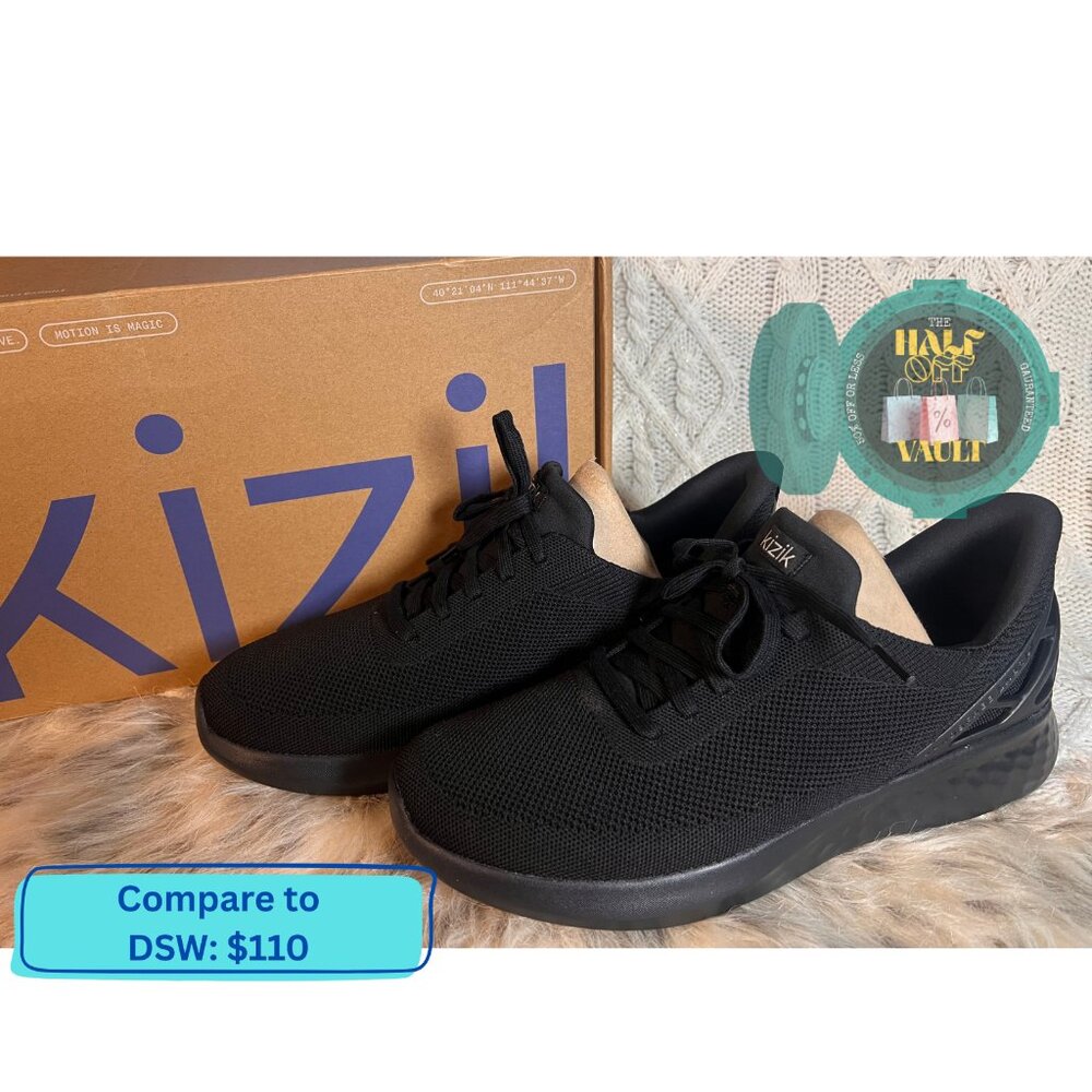 Men's BLACK Kizik Sneakers
